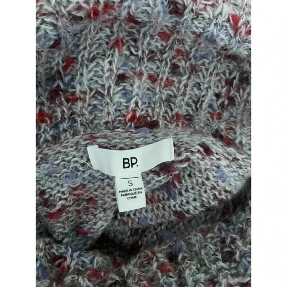 Women's Sweater S Cowl Neck Speckled Knit Pullover Slouchy Long Sleeve Jumper - Picture 6 of 6